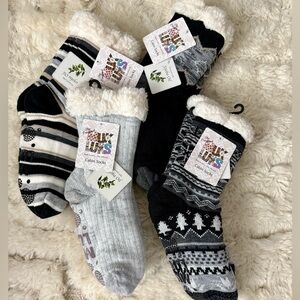 Muk Luks Cabin Socks (Set of 4)